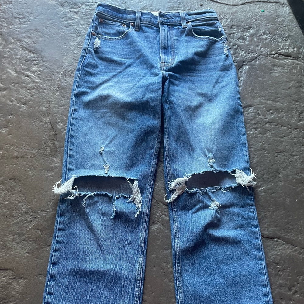 Abercrombie & Fitch 90’s straight leg jean high rise